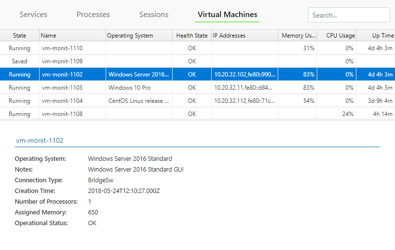 Hyper-V Virtual Machines