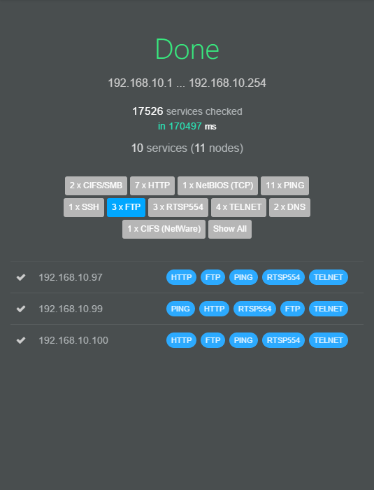 Network Service Scanner Tool